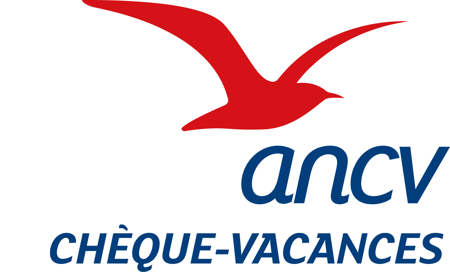Logo ANCV chèques vacances acceptés au gîte et kota grill